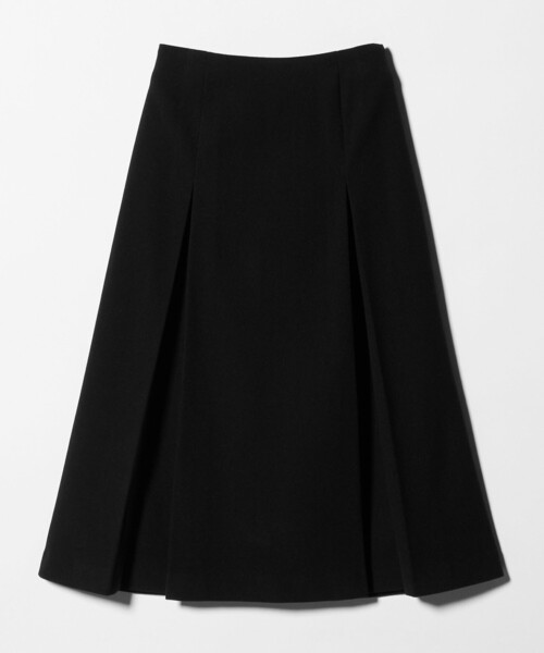 A DAY IN THE LIFE UNITED ARROWS(アデイインザライフユナイテッドアローズ)の「ニットメルトン タック フレアスカート <A DAY IN THE LIFE>(スカート・レディース・ライトグレー/モカ/ブラック・36/38)」の2枚目の写真
