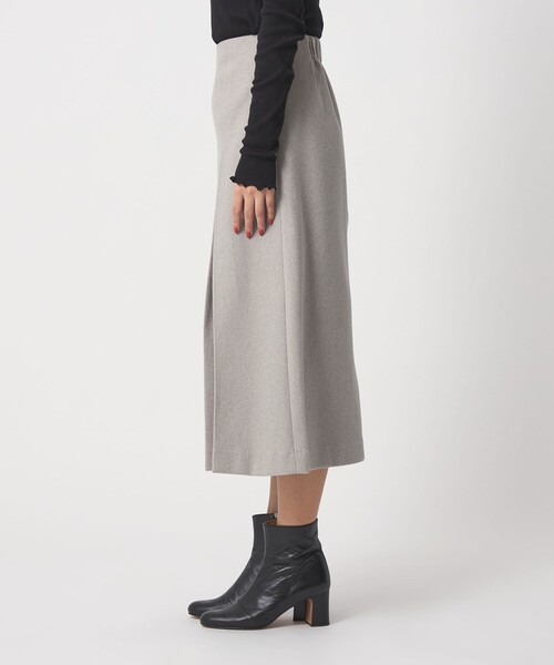 A DAY IN THE LIFE UNITED ARROWS(アデイインザライフユナイテッドアローズ)の「ニットメルトン タック フレアスカート <A DAY IN THE LIFE>(スカート・レディース・ライトグレー/モカ/ブラック・36/38)」の8枚目の写真