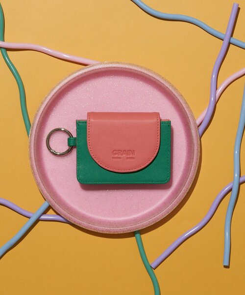 GRAIN（グレイン）の「【GRAIN/グレイン】バイカラーミニマリストウォレット（財布・レディース・シルバー/グリーン/ネイビー・FREE）」の4枚目の写真