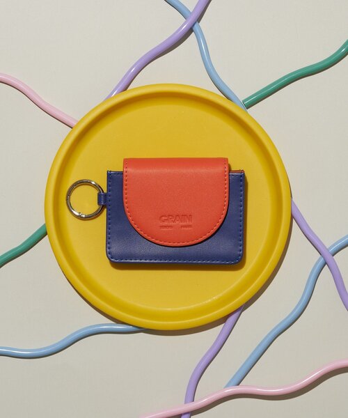GRAIN（グレイン）の「【GRAIN/グレイン】バイカラーミニマリストウォレット（財布・レディース・シルバー/グリーン/ネイビー・FREE）」の5枚目の写真