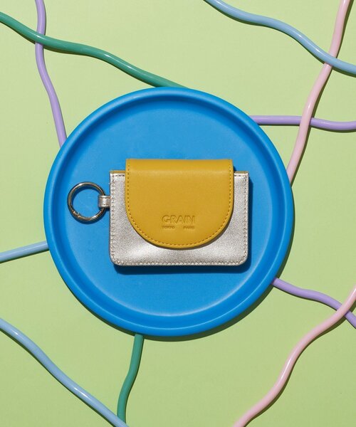 GRAIN（グレイン）の「【GRAIN/グレイン】バイカラーミニマリストウォレット（財布・レディース・シルバー/グリーン/ネイビー・FREE）」の6枚目の写真
