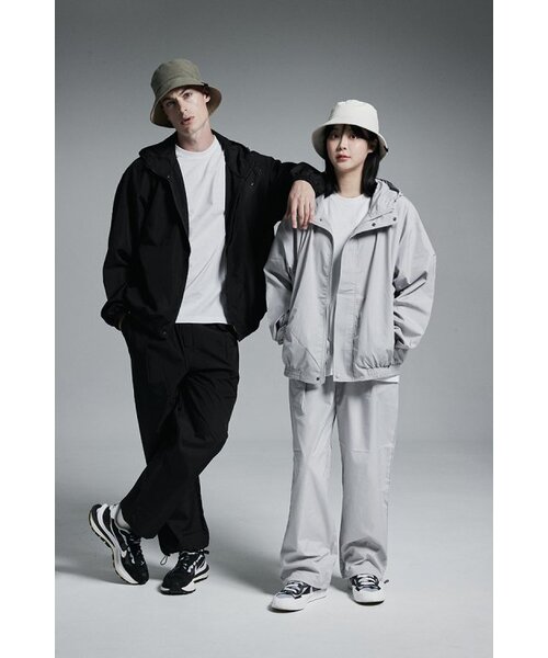 APOSTROPHE COMMA(アポストロフィコンマ)の「ストリングナイロンワイドパンツ(グレー)(スウェットパンツ・レディース・その他・SMALL/LARGE/MEDIUM)」の5枚目の写真