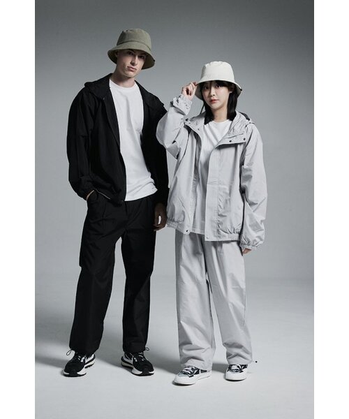 APOSTROPHE COMMA(アポストロフィコンマ)の「ストリングナイロンワイドパンツ(グレー)(スウェットパンツ・レディース・その他・SMALL/LARGE/MEDIUM)」の8枚目の写真