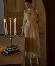 eradie エラディエ レース＆チュールワンピース Ethereal Lace & Tulle One-piece -Ivory- – ERADIE