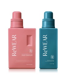 ReWEAR（リウェア）の「ReWEAR リウェア 再生クリーニングブースター 柔軟剤 2点セット 再生 漂白剤 衣類用洗剤 酵素系漂白剤 部分汚れ 黄ばみ 毛玉・毛羽立ち除去（ランドリーグッズ）」