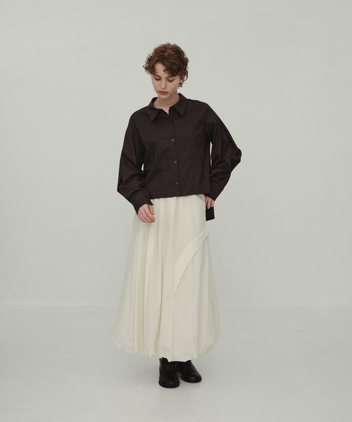 CITY TOKYO(シティトウキョウ)の「Coccon Frame Skirt/コクーンスカート(スカート・レディース・ホワイト/ブラック・1/2)」の18枚目の写真