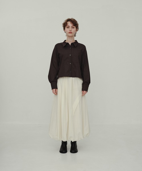 CITY TOKYO(シティトウキョウ)の「Coccon Frame Skirt/コクーンスカート(スカート・レディース・ホワイト/ブラック・1/2)」の17枚目の写真