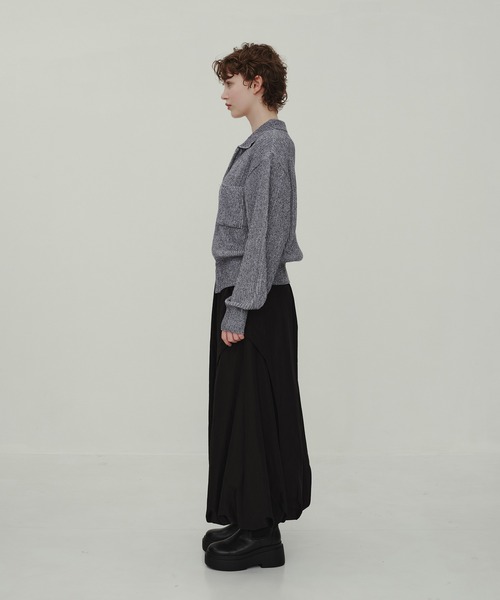 CITY TOKYO(シティトウキョウ)の「Coccon Frame Skirt/コクーンスカート(スカート・レディース・ホワイト/ブラック・1/2)」の8枚目の写真