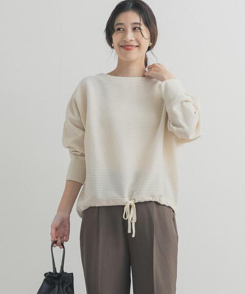 URBAN RESEARCH DOORS（アーバンリサーチドアーズ）の「カットコールドロストプルオーバー（Tシャツ/カットソー・レディース・チャコールグレー/グレー系その他/アイボリー・FREE）」の2枚目の写真
