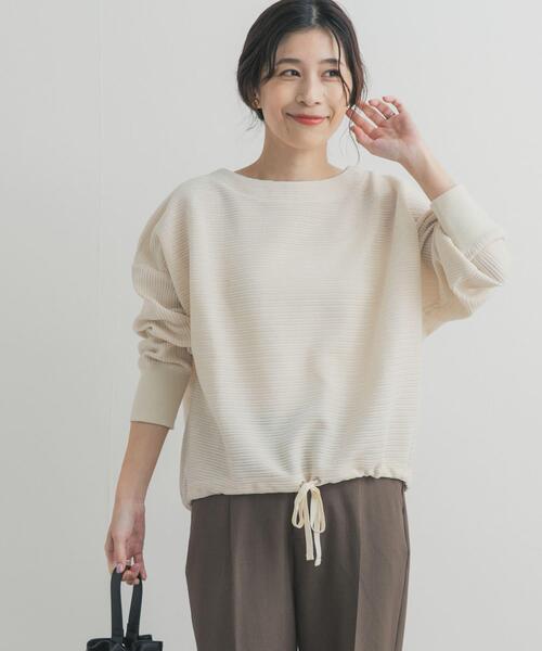 URBAN RESEARCH DOORS（アーバンリサーチドアーズ）の「カットコールドロストプルオーバー（Tシャツ/カットソー・レディース・チャコールグレー/グレー系その他/アイボリー・FREE）」の6枚目の写真