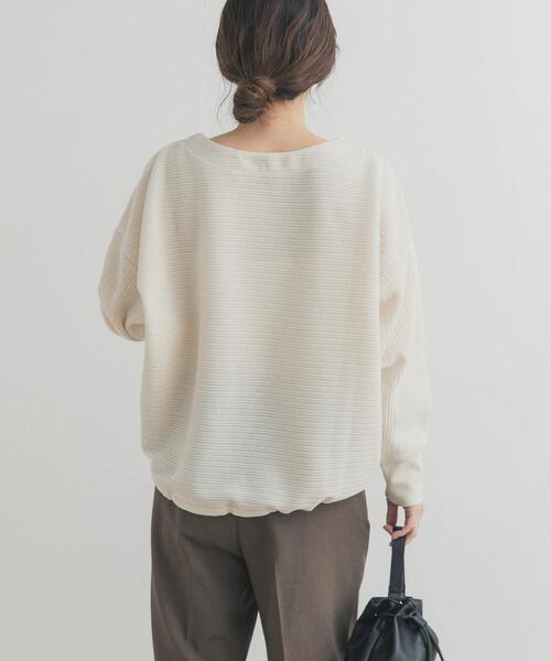 URBAN RESEARCH DOORS（アーバンリサーチドアーズ）の「カットコールドロストプルオーバー（Tシャツ/カットソー・レディース・チャコールグレー/グレー系その他/アイボリー・FREE）」の9枚目の写真