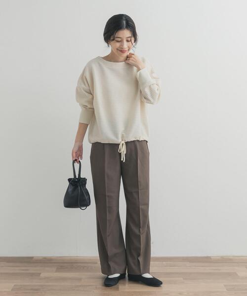 URBAN RESEARCH DOORS（アーバンリサーチドアーズ）の「カットコールドロストプルオーバー（Tシャツ/カットソー・レディース・チャコールグレー/グレー系その他/アイボリー・FREE）」の10枚目の写真