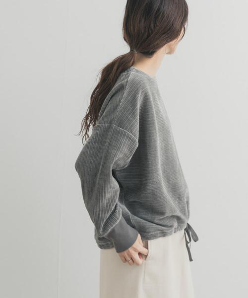 URBAN RESEARCH DOORS（アーバンリサーチドアーズ）の「カットコールドロストプルオーバー（Tシャツ/カットソー・レディース・チャコールグレー/グレー系その他/アイボリー・FREE）」の13枚目の写真