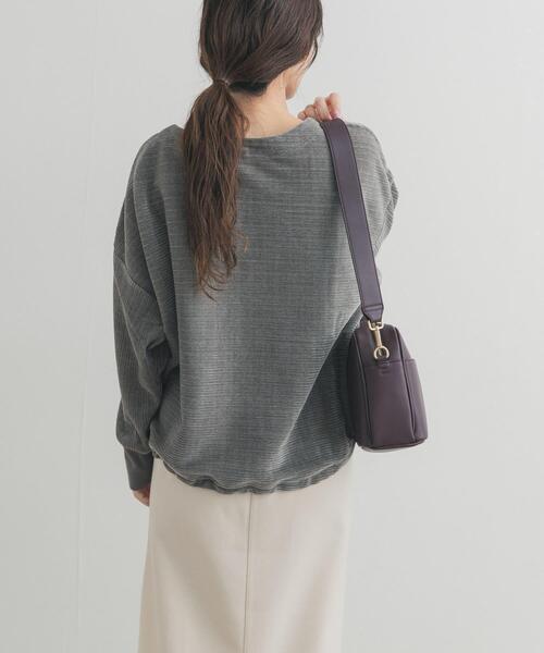 URBAN RESEARCH DOORS（アーバンリサーチドアーズ）の「カットコールドロストプルオーバー（Tシャツ/カットソー・レディース・チャコールグレー/グレー系その他/アイボリー・FREE）」の16枚目の写真