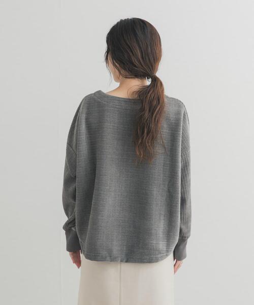 URBAN RESEARCH DOORS（アーバンリサーチドアーズ）の「カットコールドロストプルオーバー（Tシャツ/カットソー・レディース・チャコールグレー/グレー系その他/アイボリー・FREE）」の22枚目の写真