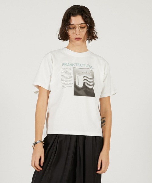 PRANK PROJECT（プランクプロジェクト）の「ダブルTシャツ / Double Sided Tee（Tシャツ/カットソー・レディース・ブラック/ホワイト/ブラウン・FREE）」の16枚目の写真