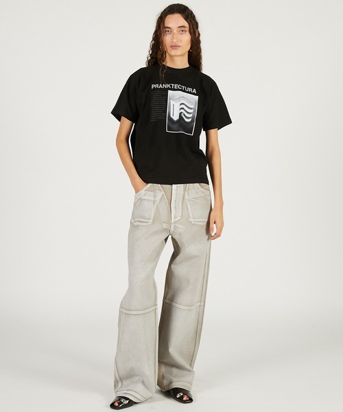 PRANK PROJECT（プランクプロジェクト）の「ダブルTシャツ / Double Sided Tee（Tシャツ/カットソー・レディース・ブラック/ホワイト/ブラウン・FREE）」の13枚目の写真