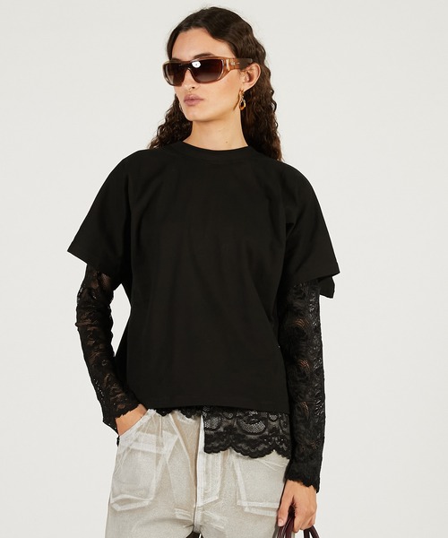 PRANK PROJECT（プランクプロジェクト）の「ダブルTシャツ / Double Sided Tee（Tシャツ/カットソー・レディース・ブラック/ホワイト/ブラウン・FREE）」の22枚目の写真