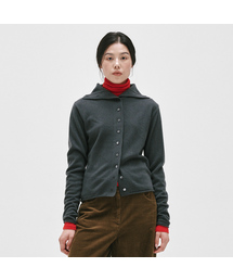 CASHMERE WOOL HIGHNECK CARDIGAN_6color