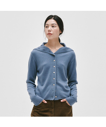 CASHMERE WOOL HIGHNECK CARDIGAN_6color