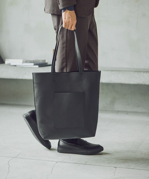 GLOBAL WORK(グローバルワーク)の「軽量ジャストポケットA4トート/612710(トートバッグ・メンズ・ブラック系その他/グレー/ブラック・FREE)」の6枚目の写真