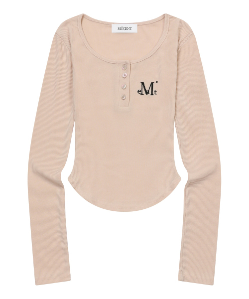 MUCENT（ムセント）の「アニーブUネックスリムフィットクルーネックTシャツ（3カラー）（Tシャツ/カットソー・レディース・ブラック/Beige/ホワイト・FREE）」の11枚目の写真