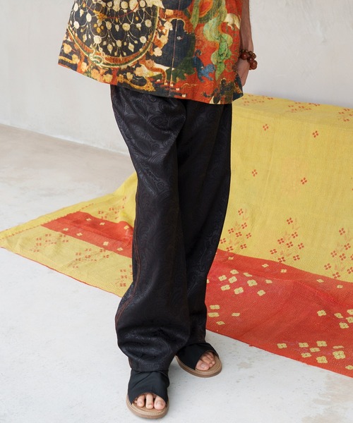 チャイハネ（チャイハネ）の「【チャイハネ】サテンレイMEN'Sパンツ（その他パンツ・メンズ・ブラック/ベージュ/グリーン・FREE）」の12枚目の写真