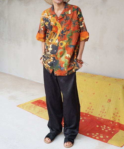 チャイハネ（チャイハネ）の「【チャイハネ】サテンレイMEN'Sパンツ（その他パンツ・メンズ・ブラック/ベージュ/グリーン・FREE）」の13枚目の写真