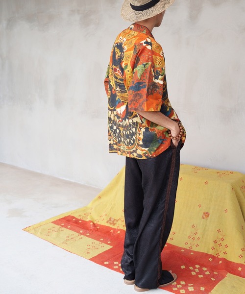 チャイハネ（チャイハネ）の「【チャイハネ】サテンレイMEN'Sパンツ（その他パンツ・メンズ・ブラック/ベージュ/グリーン・FREE）」の14枚目の写真