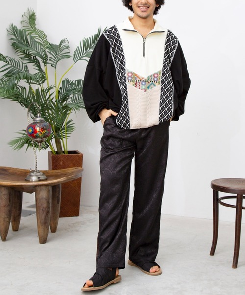 チャイハネ（チャイハネ）の「【チャイハネ】サテンレイMEN'Sパンツ（その他パンツ・メンズ・ブラック/ベージュ/グリーン・FREE）」の16枚目の写真