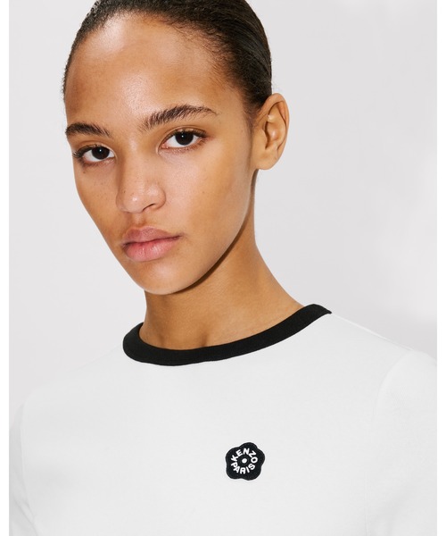 KENZO(ケンゾー)の「'Boke Flower 2.0' エンブロイダリー Tシャツ イン コットン(Tシャツ/カットソー・レディース・ホワイト系その他・MEDIUM/X-SMALL/SMALL)」の1枚目の写真