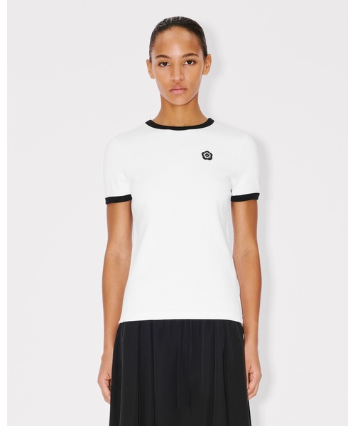 KENZO(ケンゾー)の「'Boke Flower 2.0' エンブロイダリー Tシャツ イン コットン(Tシャツ/カットソー・レディース・ホワイト系その他・MEDIUM/X-SMALL/SMALL)」の2枚目の写真