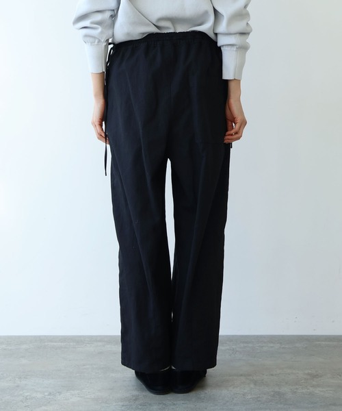 yuni（ユニ　）の「強撚organic cotton hemp drawstrings cocoon パンツ（その他パンツ・レディース・ブラック/ライラック/ベージュ・FREE）」の6枚目の写真