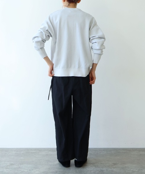 yuni（ユニ　）の「強撚organic cotton hemp drawstrings cocoon パンツ（その他パンツ・レディース・ブラック/ライラック/ベージュ・FREE）」の22枚目の写真