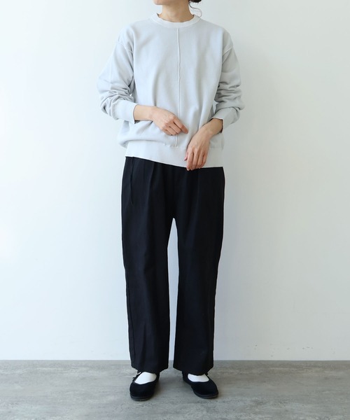 yuni（ユニ　）の「強撚organic cotton hemp drawstrings cocoon パンツ（その他パンツ・レディース・ブラック/ライラック/ベージュ・FREE）」の19枚目の写真