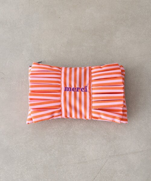 BIRTHDAY BAR（バースデイバー）の「ストライプコットンポーチM（ポーチ・レディース・ブルー/ピンク・0）」の8枚目の写真