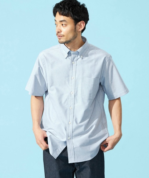 EDWIN(エドウィン)の「EDWIN エドウィン 半袖 ボタンダウンシャツ(シャツ/ブラウス・メンズ・ブラック/ホワイト/ブルー・SMALL/MEDIUM/LARGE/X-LARGE)」の3枚目の写真