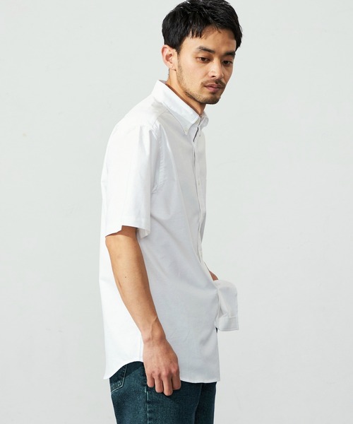 EDWIN(エドウィン)の「EDWIN エドウィン 半袖 ボタンダウンシャツ(シャツ/ブラウス・メンズ・ブラック/ホワイト・SMALL/MEDIUM/LARGE/X-LARGE)」の5枚目の写真