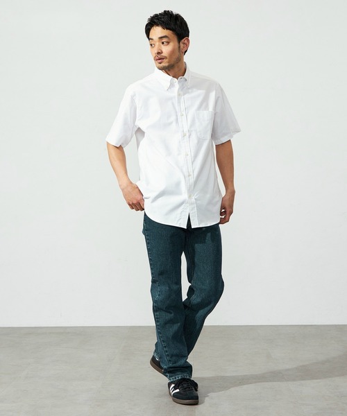 EDWIN(エドウィン)の「EDWIN エドウィン 半袖 ボタンダウンシャツ(シャツ/ブラウス・メンズ・ブラック/ホワイト・SMALL/MEDIUM/LARGE/X-LARGE)」の8枚目の写真