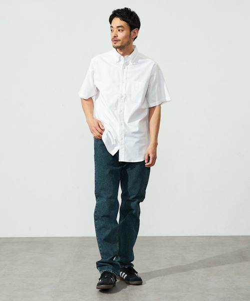EDWIN(エドウィン)の「EDWIN エドウィン 半袖 ボタンダウンシャツ(シャツ/ブラウス・メンズ・ブラック/ホワイト・SMALL/MEDIUM/LARGE/X-LARGE)」の9枚目の写真