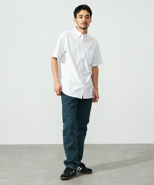 EDWIN(エドウィン)の「EDWIN エドウィン 半袖 ボタンダウンシャツ(シャツ/ブラウス・メンズ・ブラック/ホワイト・SMALL/MEDIUM/LARGE/X-LARGE)」の10枚目の写真