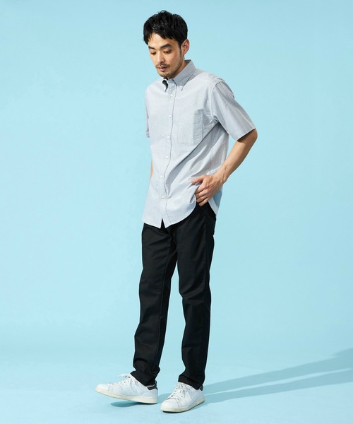 EDWIN(エドウィン)の「EDWIN エドウィン 半袖 ボタンダウンシャツ(シャツ/ブラウス・メンズ・ブラック/ホワイト・SMALL/MEDIUM/LARGE/X-LARGE)」の16枚目の写真