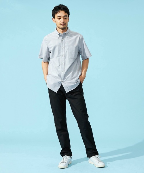EDWIN(エドウィン)の「EDWIN エドウィン 半袖 ボタンダウンシャツ(シャツ/ブラウス・メンズ・ブラック/ホワイト・SMALL/MEDIUM/LARGE/X-LARGE)」の17枚目の写真