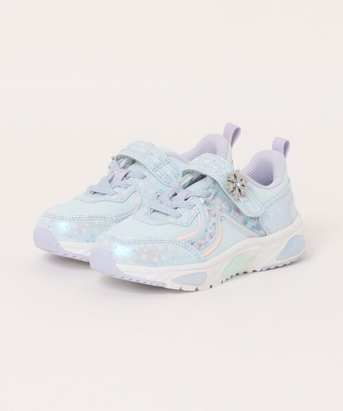 Hawkins（ホーキンス）の「HAWKINS ホーキンス 16-20(H) LM PRINCESS ラブメロプリンセス HK86200/DISNEY FROZEN（スニーカー）」｜ブルー
