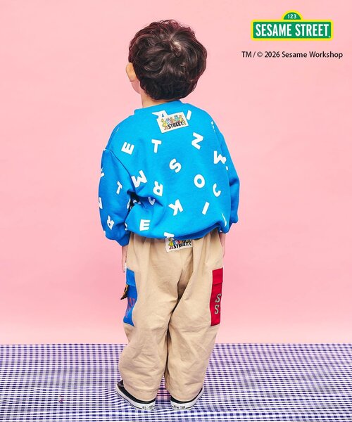 セサミストリート 総柄ポケットトレーナー（スウェット）｜SESAME