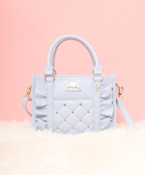 sanrio(サンリオ)の「RBサンリオ合皮フリルプレート2WAY ショルダー(ショルダーバッグ・レディース・ブラック系/ブラック系1/サックスブルー系・FREE)」の3枚目の写真
