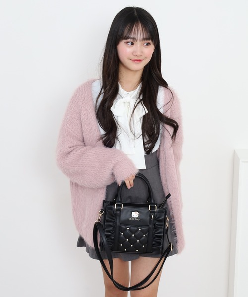 sanrio(サンリオ)の「RBサンリオ合皮フリルプレート2WAY ショルダー(ショルダーバッグ・レディース・ブラック系/ブラック系1/サックスブルー系・FREE)」の21枚目の写真