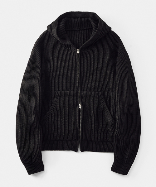TAKEASY(テイクイージー)の「ウールクロップニットフード集業(ブラック)(ニット/セーター・メンズ・その他・LARGE/MEDIUM/SMALL)」の7枚目の写真