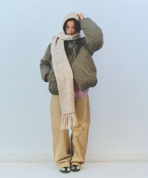 PULP/417EDIFICE(パルプフォーワンセブンエディフィス)の「Margarines / マーガリンズ EX HOODED SCARF(マフラー・レディース・アイボリー・FREE)」の11枚目の写真