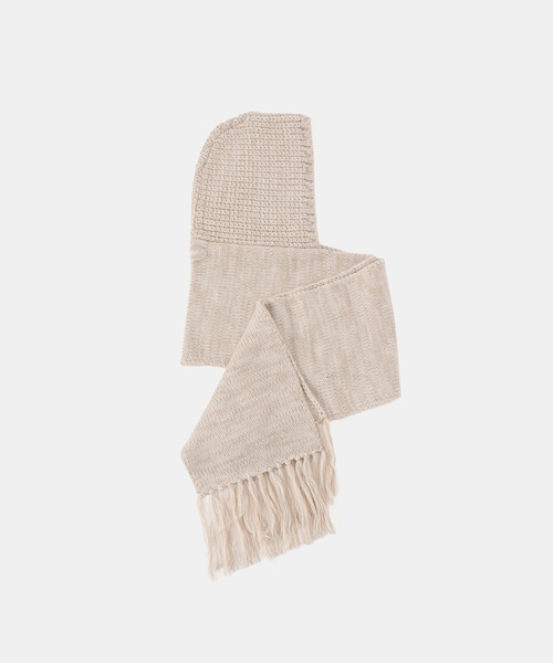 PULP/417EDIFICE(パルプフォーワンセブンエディフィス)の「Margarines / マーガリンズ EX HOODED SCARF(マフラー・レディース・アイボリー・FREE)」の5枚目の写真